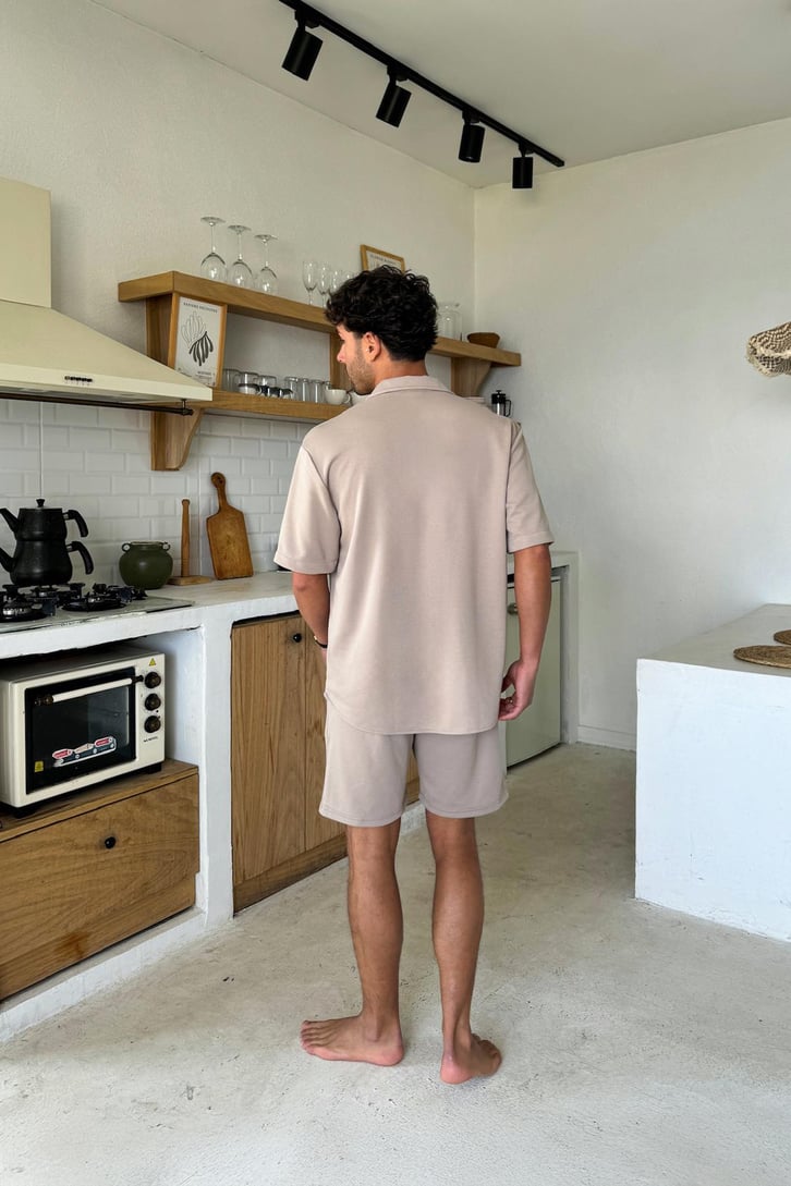 Oversize Kısa Kol Gömlek