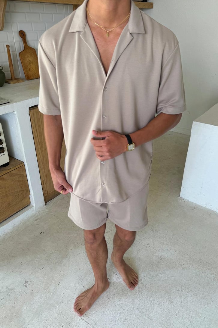Oversize Kısa Kol Gömlek