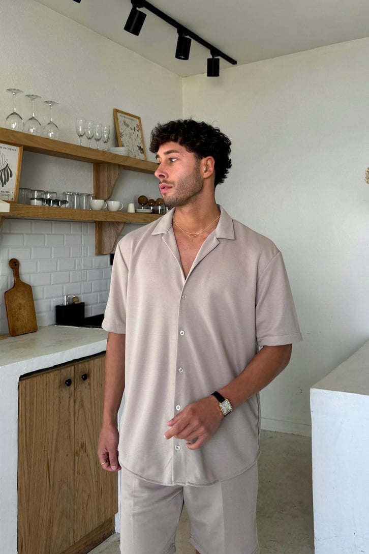 Oversize Kısa Kol Gömlek