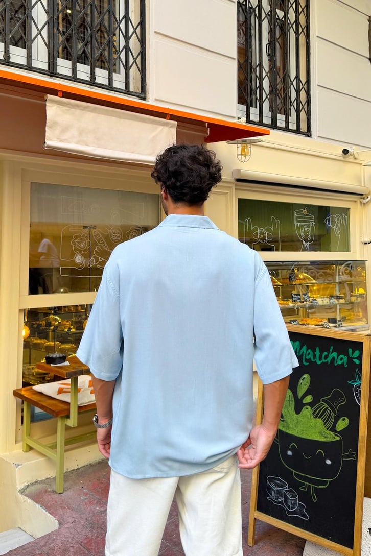 Oversize Kısa Kollu Gömlek