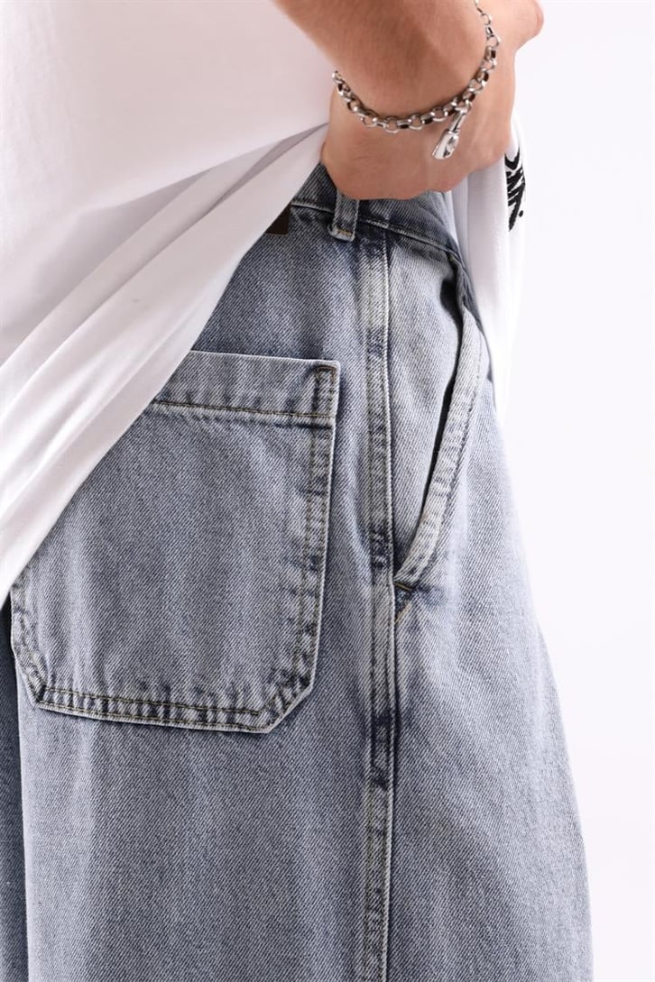 Paça Detaylı Extra Baggy Jean
