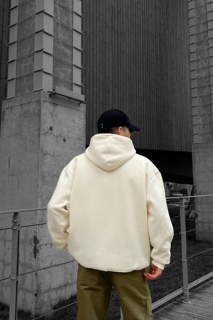 Panic Baskılı Oversize Hoodie