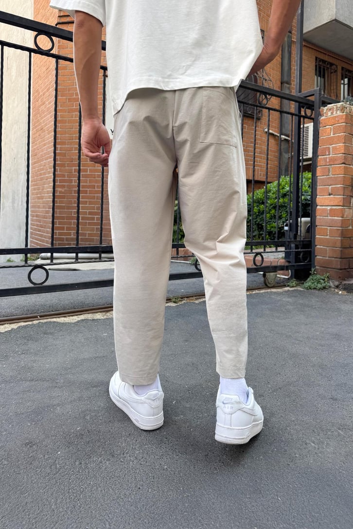 Paraşüt Kumaş Boyfriend Kalıp Pantolon
