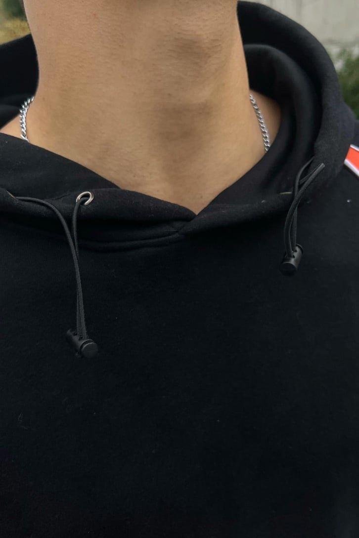 Parçalı Oversize Hoodie
