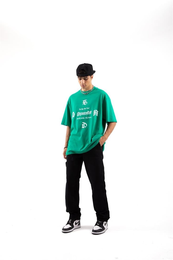 Patch Detay Baggy Jean