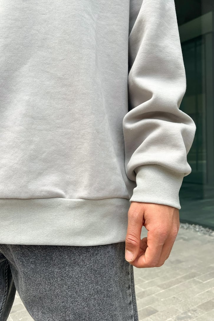 Peace Nakışlı Oversize Sweatshirt