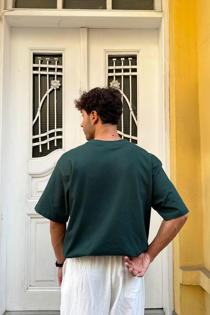 Peaceout Baskılı Oversize Tişört