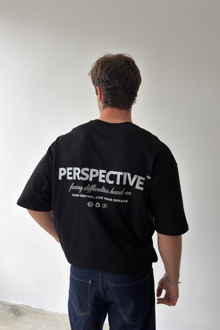 Perspective Baskılı Tişört