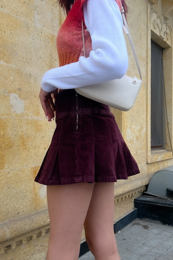 Pileli Mini Etek