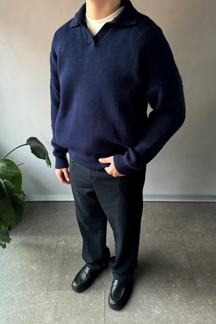 Polo Yaka Basic Triko Kazak