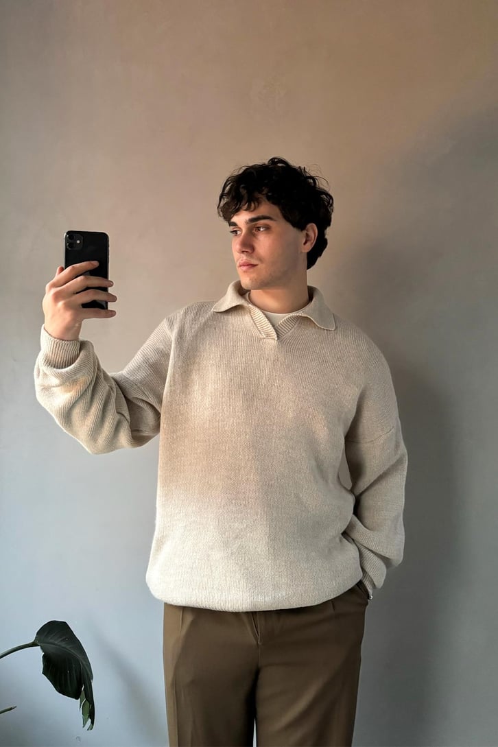 Polo Yaka Basic Triko Kazak
