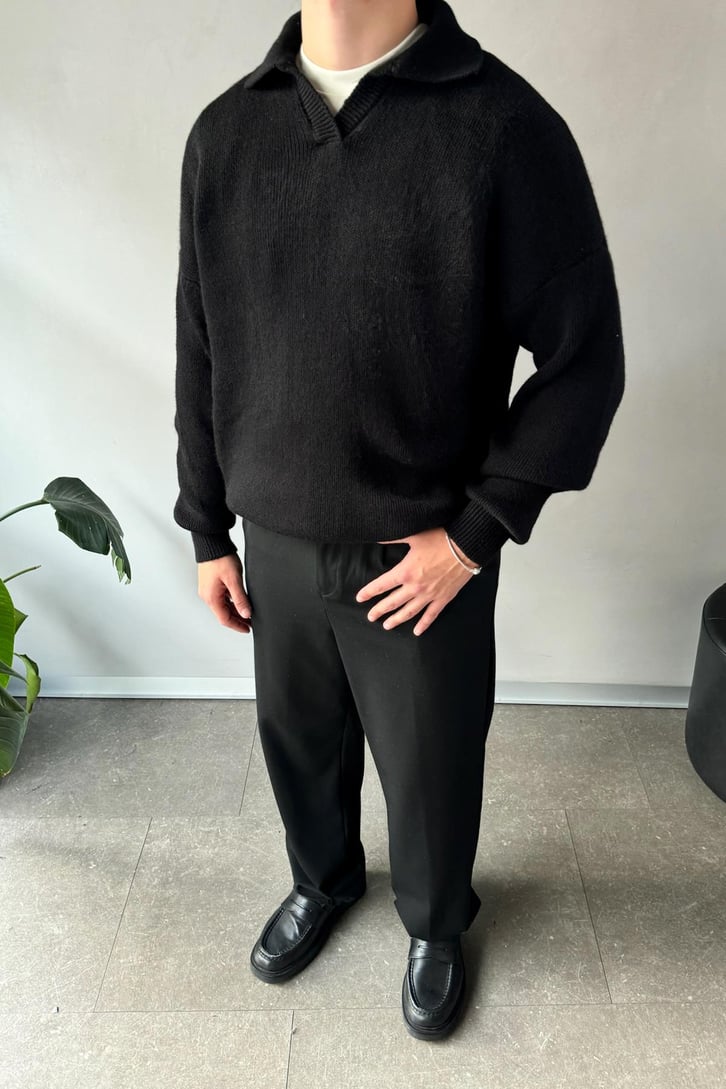 Polo Yaka Basic Triko Kazak