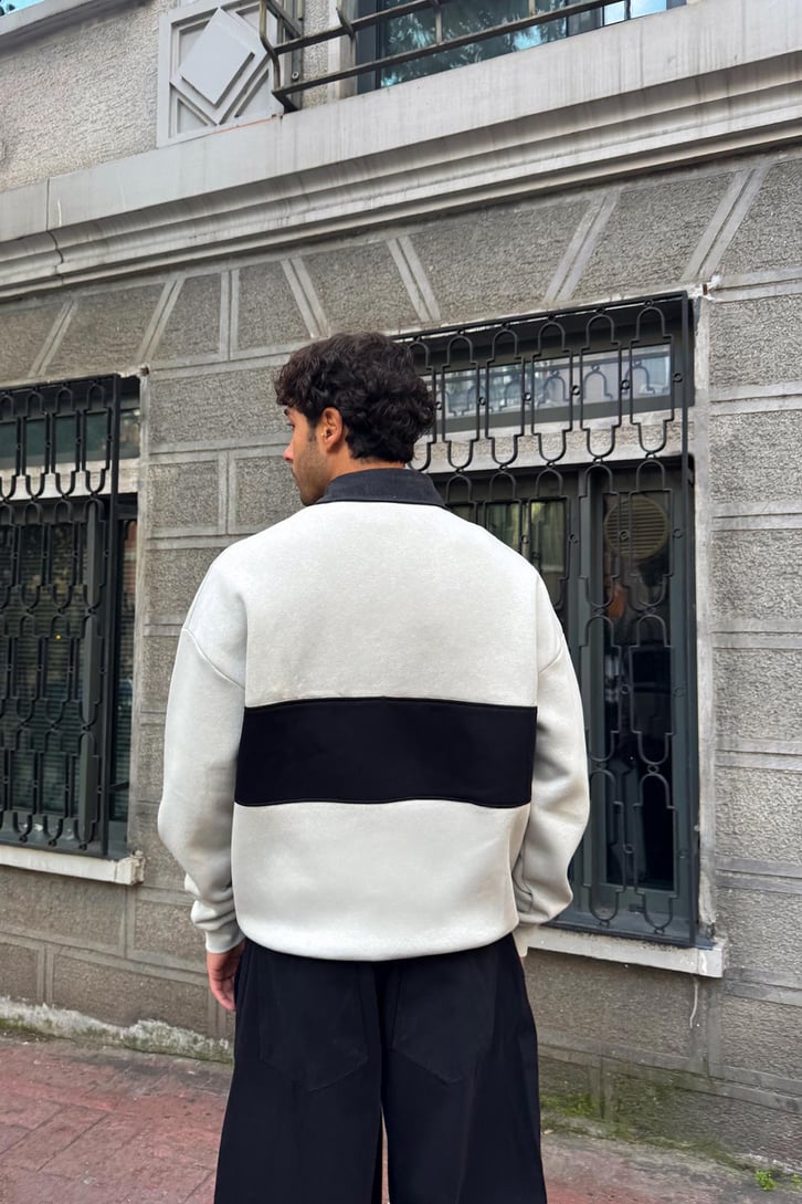 Polo Yaka Sweatshirt