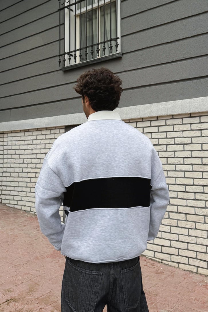 Polo Yaka Sweatshirt
