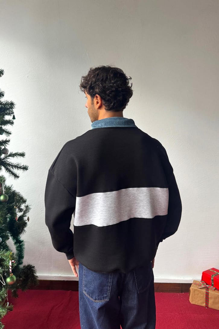 Polo Yaka Sweatshirt