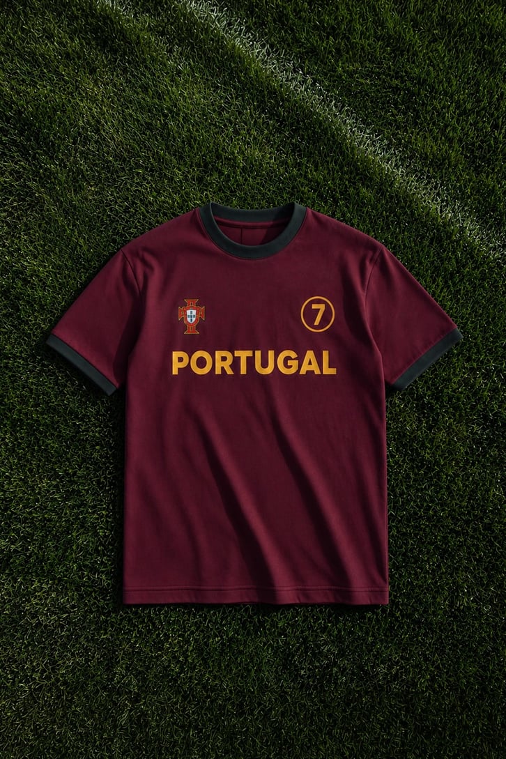 Portugal Baskılı Tişört