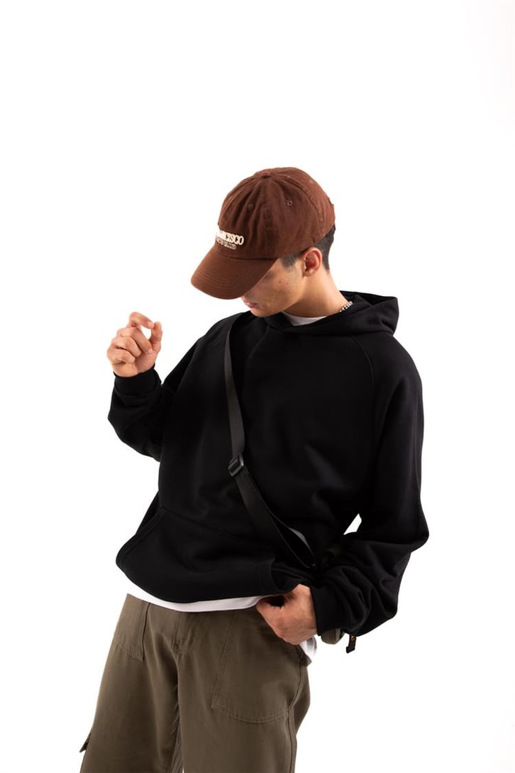 Premium Basic Siyah Oversize Hoodie