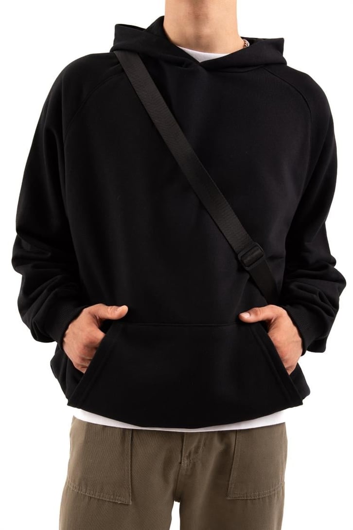 Premium Basic Siyah Oversize Hoodie