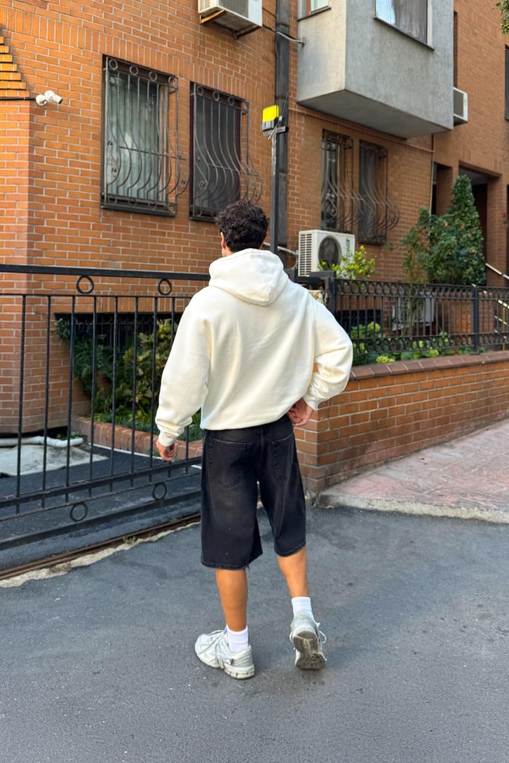 Premium Kumaş 450 Gsm Basic Oversize Hoodie