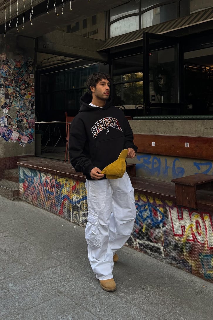 Premium Kumaş Shukr Baskılı Hoodie