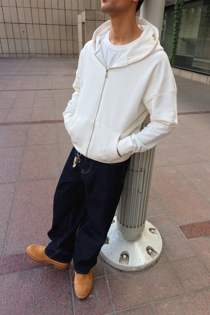Premium Kumaş Zip Hoddie