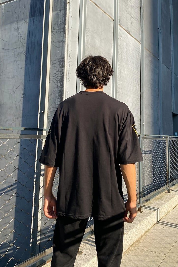 PSG Baskılı Beyaz Oversize Tshirt