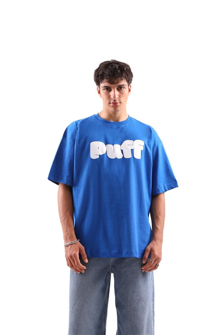 Puff Baskılı Oversize Tshirt