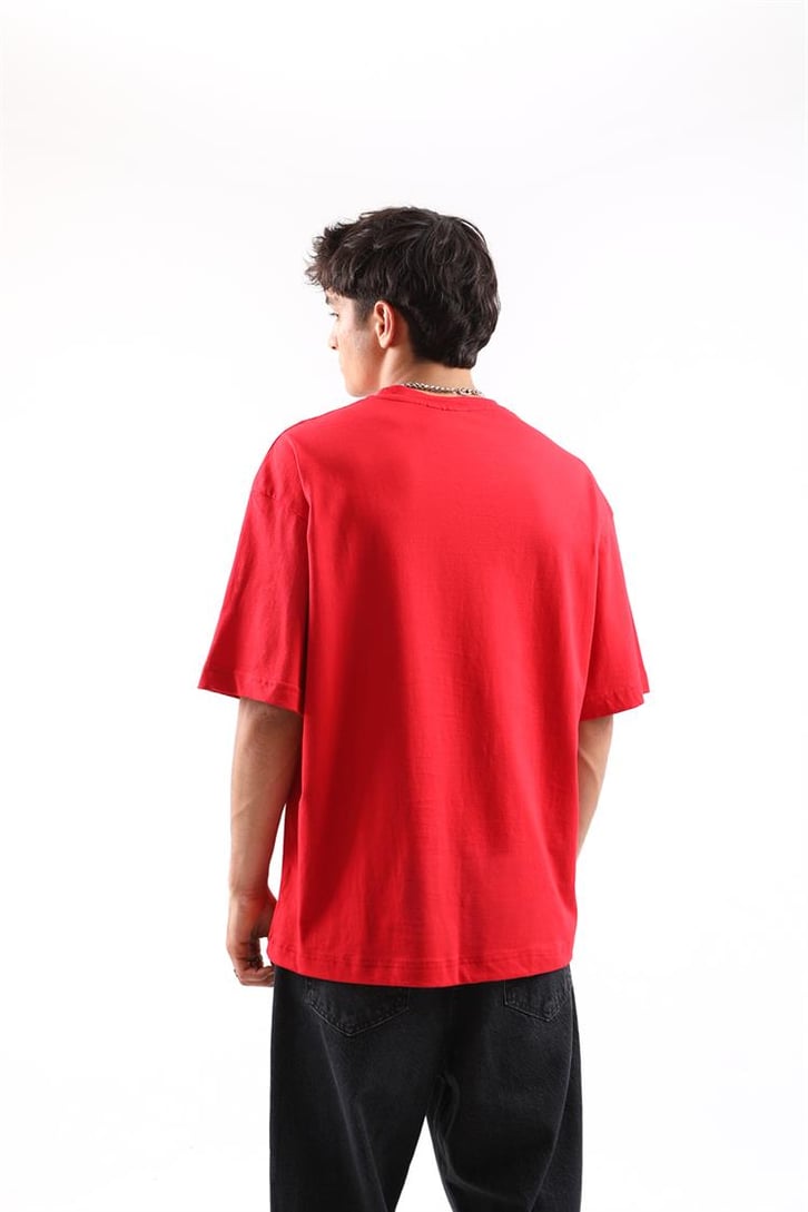 Puff Baskılı Oversize Tshirt