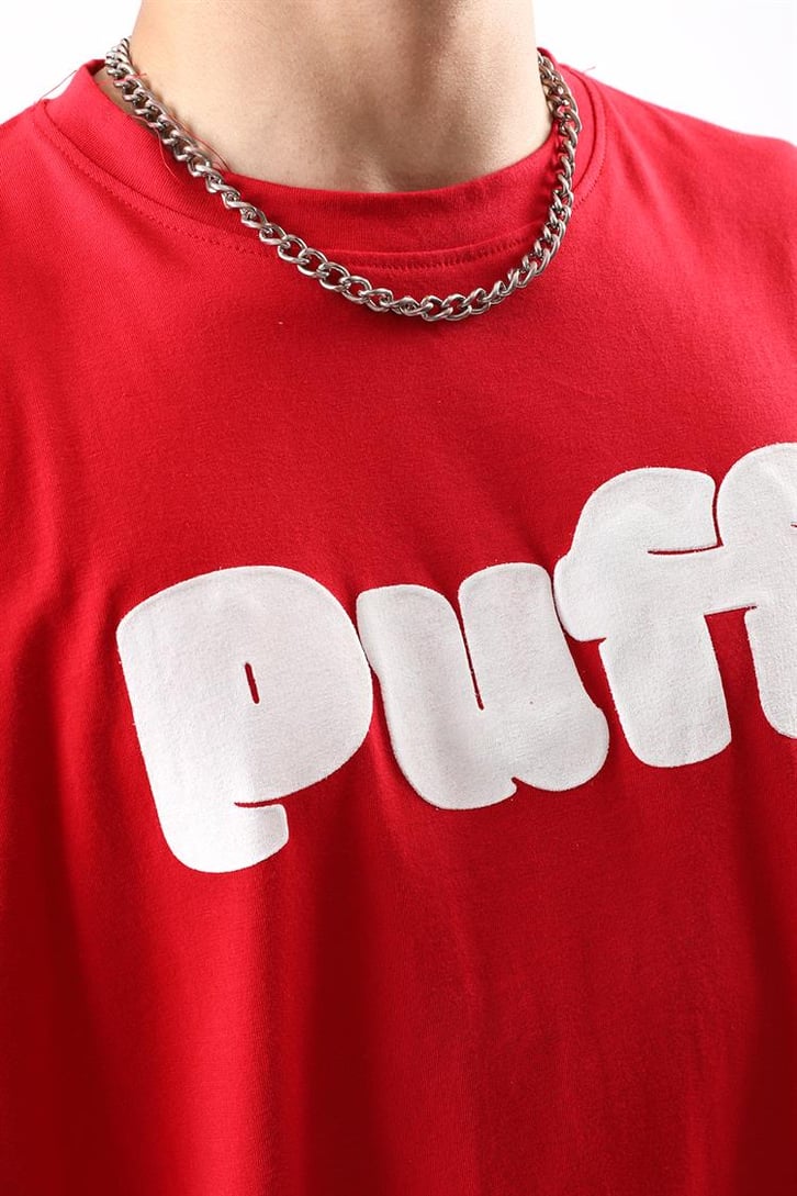 Puff Baskılı Oversize Tshirt