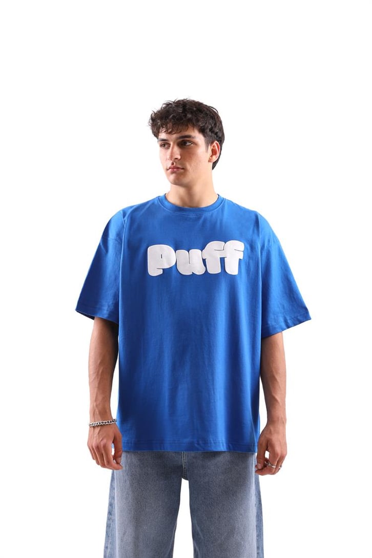 Puff Baskılı Oversize Tshirt