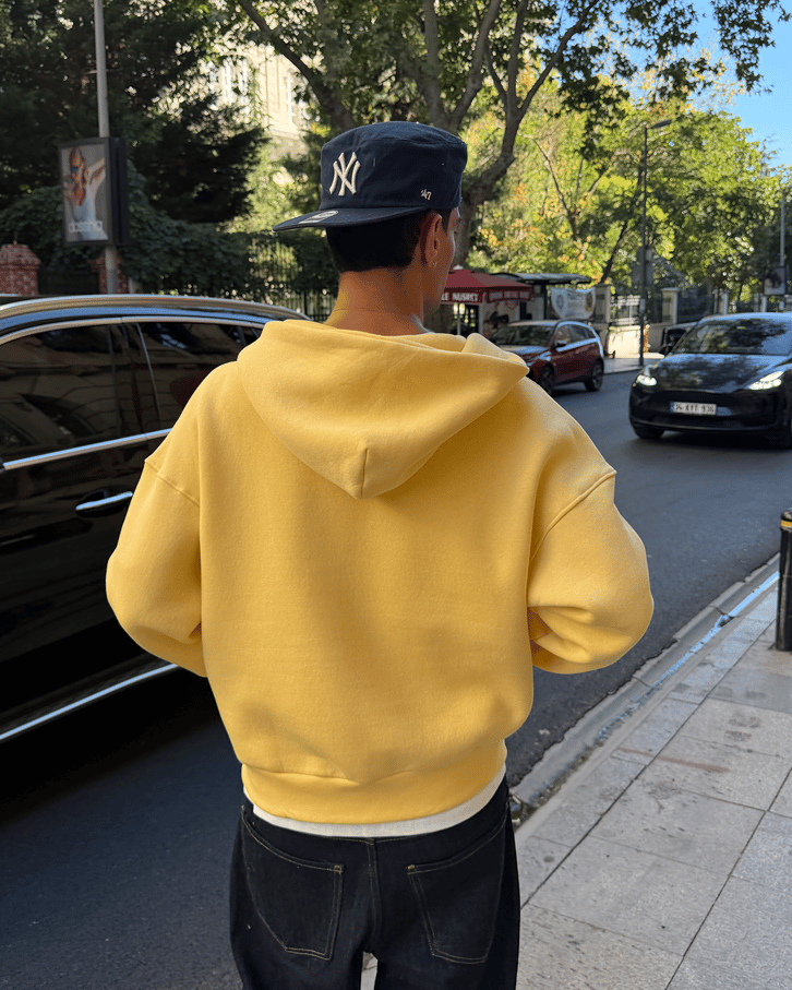 Puffer Boxy Fit Zippered Hoodie