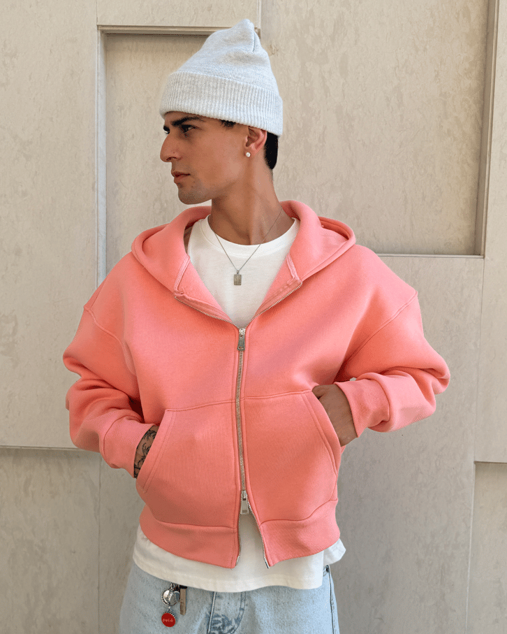 Puffer Boxy Fit Zippered Hoodie