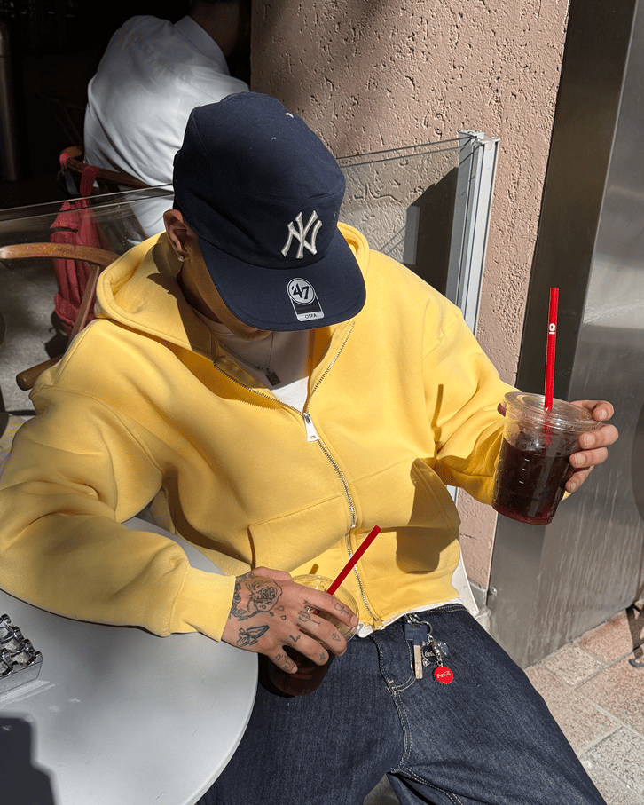 Puffer Boxy Fit Zippered Hoodie