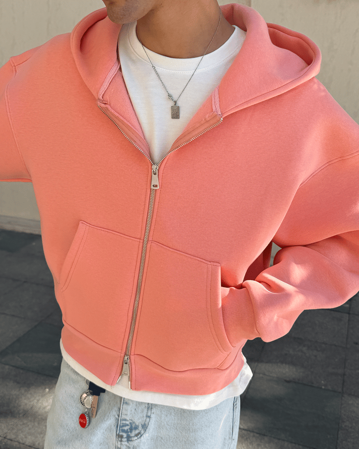 Puffer Boxy Fit Zippered Hoodie