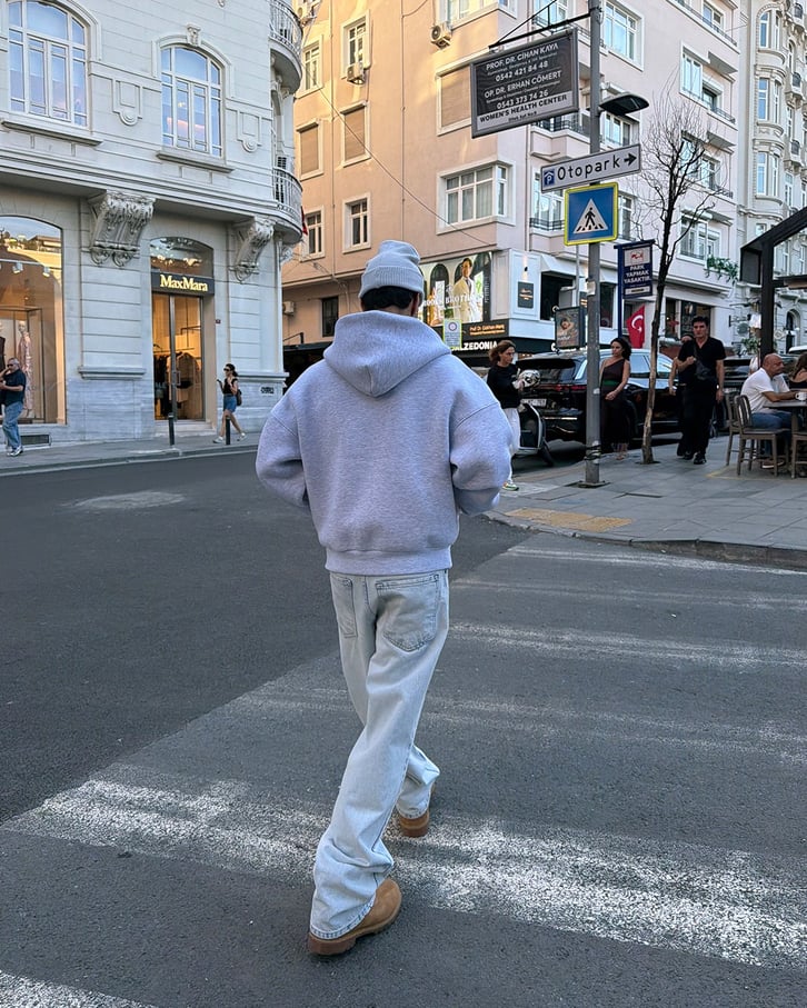 Puffer Boxy Fit Zippered Hoodie