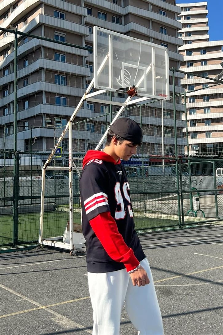 Pyrex 99 Baskılı Siyah İçi Pamuklu Hoodie