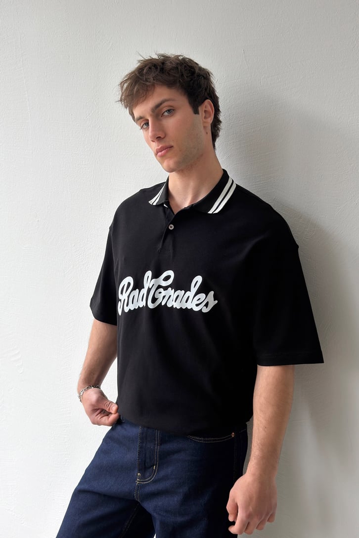 Rad Gnades Baskılı Polo Yaka Tişört
