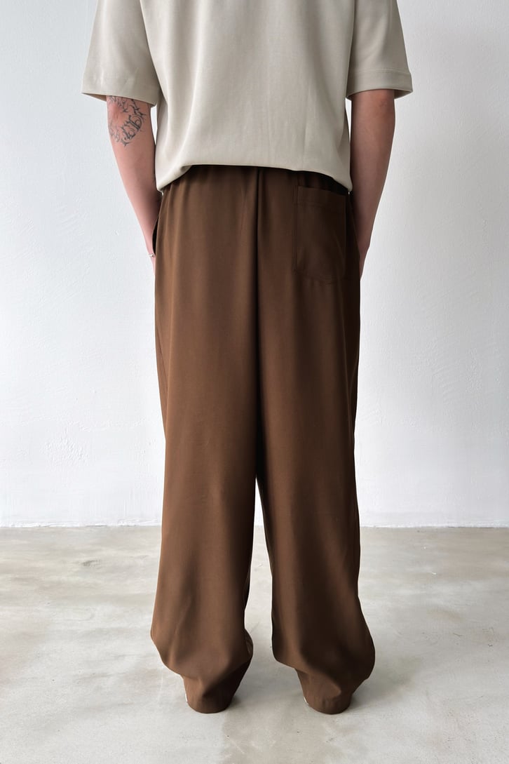 Rahat Kesim Bel Lastikli Baggy Pantolon