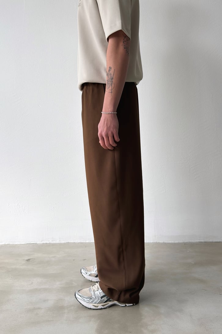 Rahat Kesim Bel Lastikli Baggy Pantolon