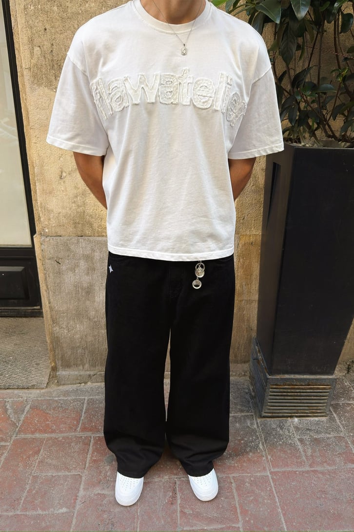 Raw Black Baggy Fit Jean