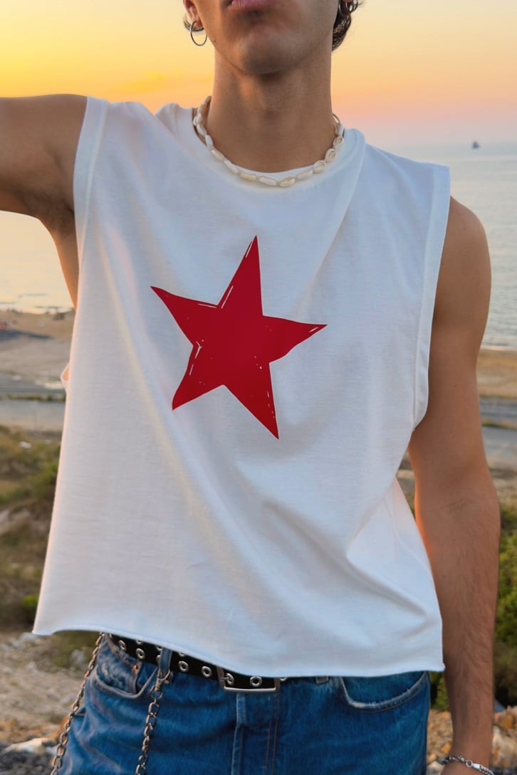 Red Star Kolsuz Tişört