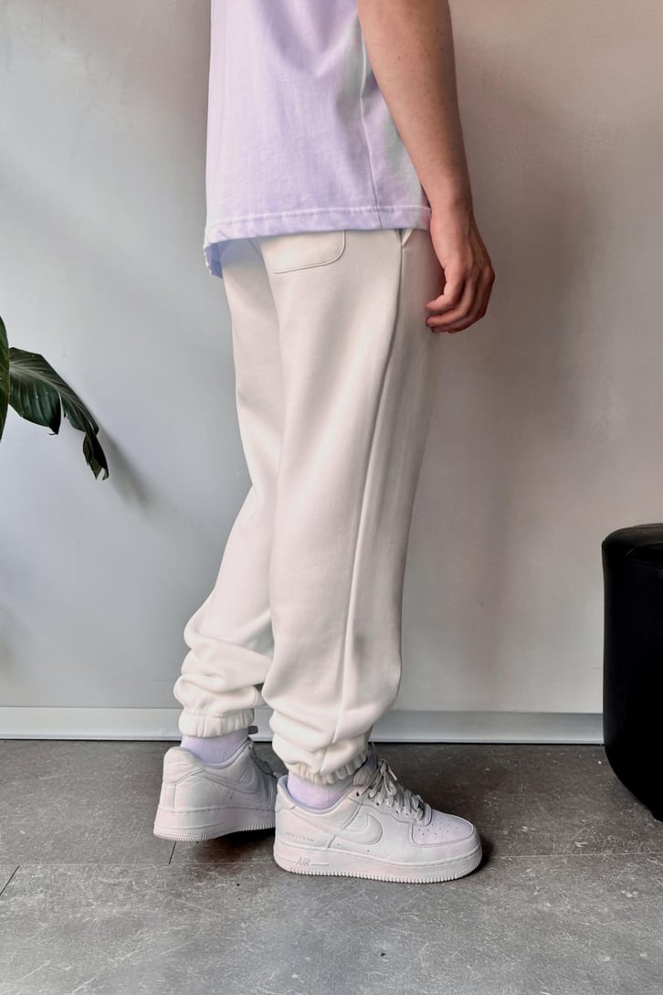 Regular Ekru Jogger Eşofman Altı