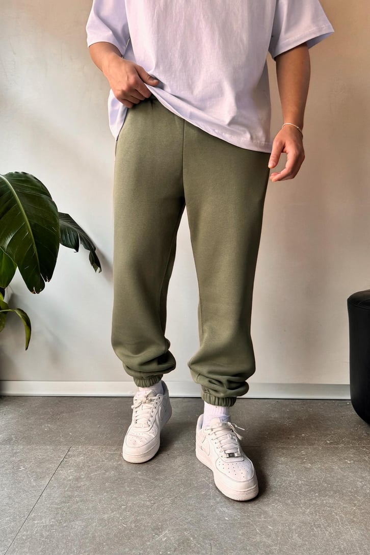 Regular Haki Jogger Eşofman Altı