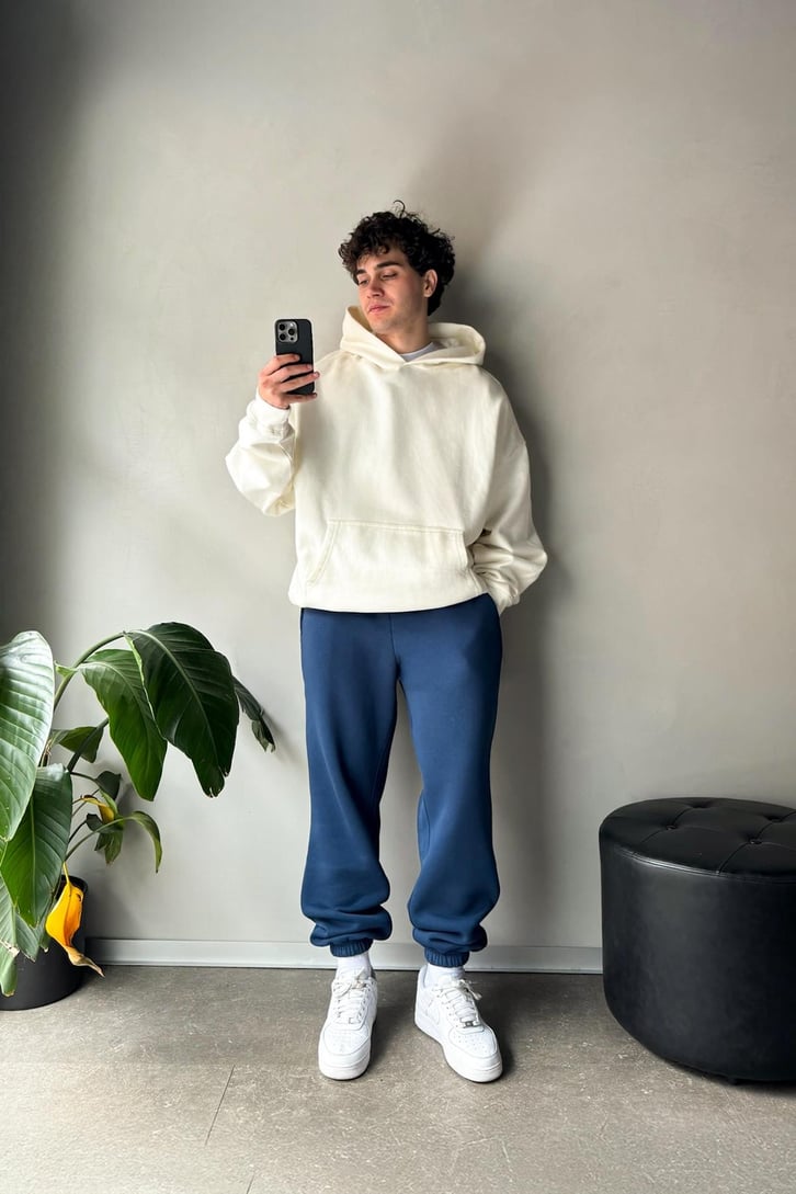 Regular İndigo Jogger Eşofman Altı