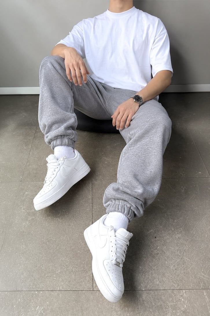 Regular Jogger Eşofman Altı Gri