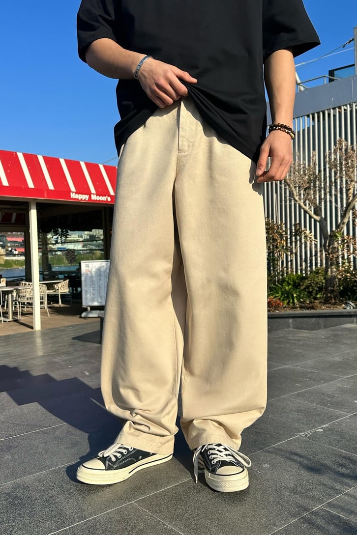 Relax Fit Gabardin Pantolon