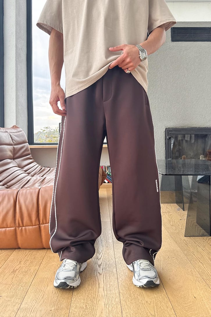 Renkli Biye Geçişli Eşofman Altı