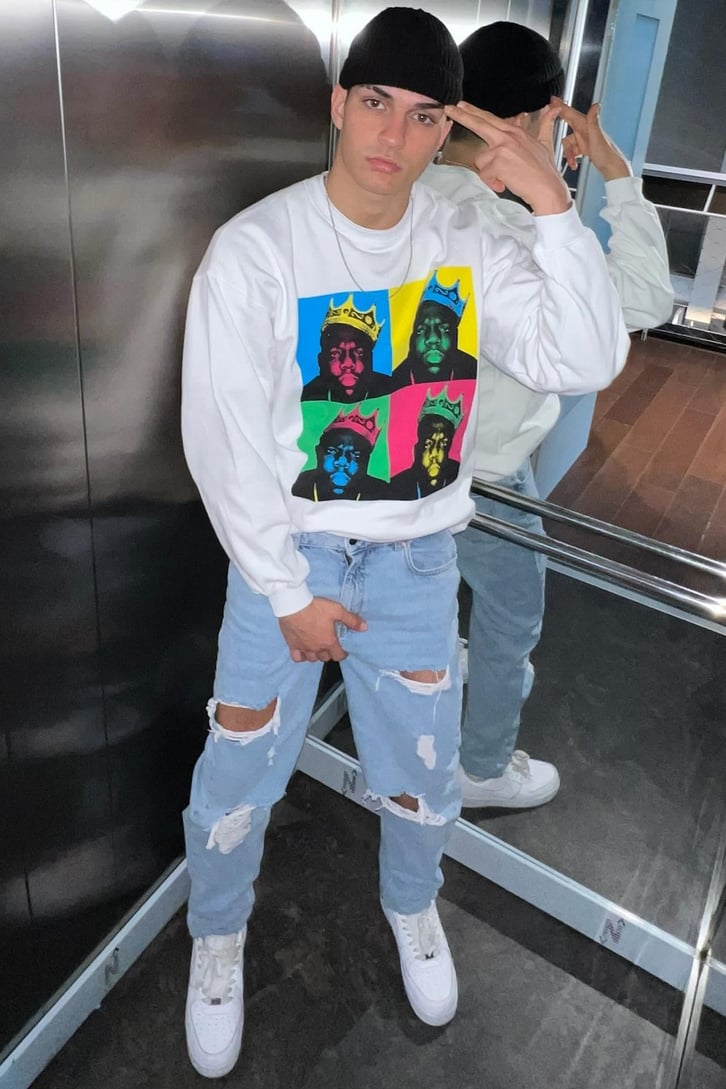 Ripped Detail Buz Mavi Regular Fit Jean