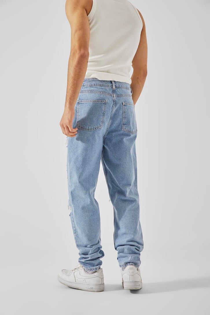 Ripped Detay Buz Mavi Regular Jean