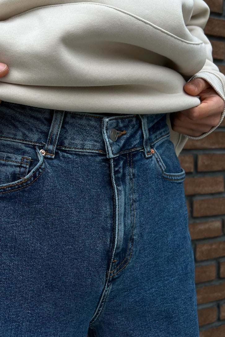 Ripped Leg Mavi Mom Fit Jean